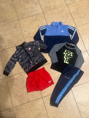 Nike Kids Active Set - Black, Red, Navy, Light Blue, Gray bundle lot clothes